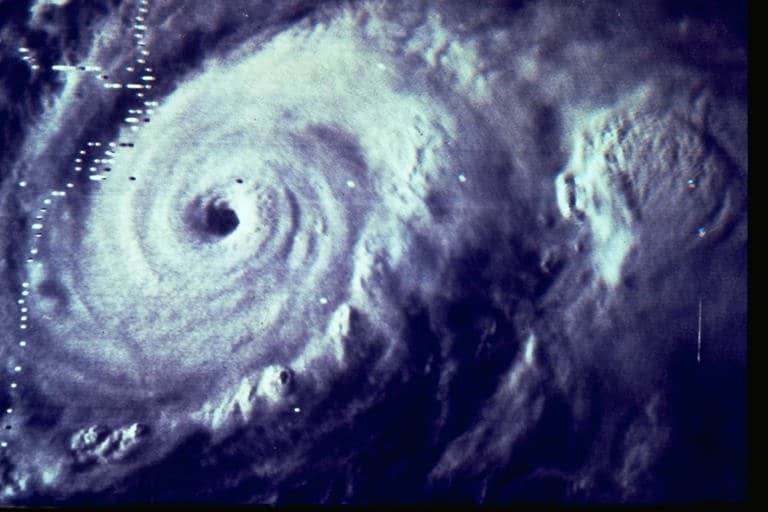 Satellite View of Hurricane